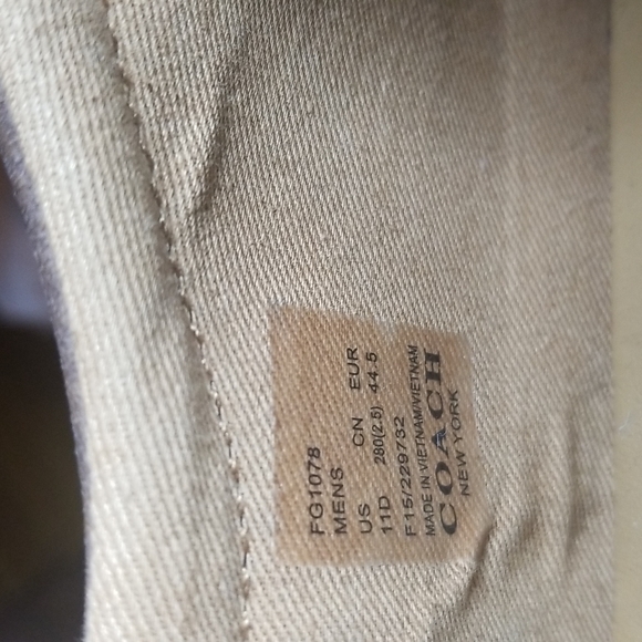 Coach men leather shoe sz. 11 - Picture 12 of 12